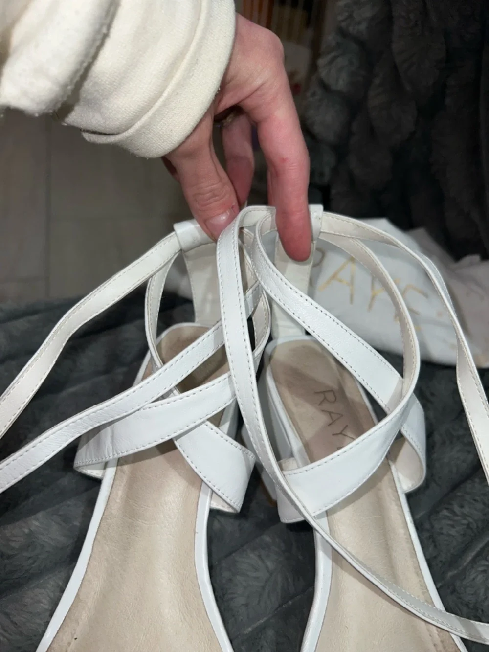 RAYE White Kepner Sandal - Dust Bag Included - Picture 15 of 16